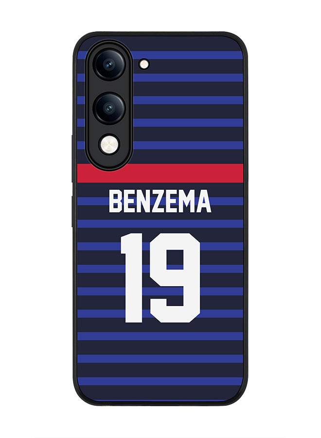 For vivo Y29s 5G / Y19s 5G Case,Slim fit Camera Protection, Shockproof Thin Phone cover  - Football - France,  Benzema